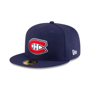 Caps* Montreal Canadiens Navy 59FIFTY Fitted Hat - KTGCaps - Baseball caps for various teams, purchased online at a discount