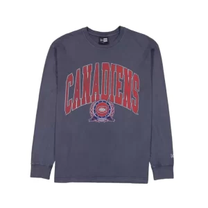 Caps* Montreal Canadiens Oversized Essentials Long Sleeve TShirt - KTGCaps - Baseball caps for various teams, purchased online at a discount