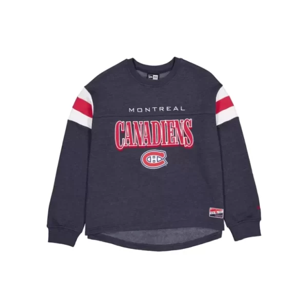 Caps* Montreal Canadiens Throwback Womens Crewneck - KTGCaps - Baseball caps for various teams, purchased online at a discount