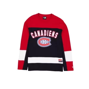 Caps* Montreal Canadiens Throwback Long Sleeve TShirt - KTGCaps - Baseball caps for various teams, purchased online at a discount