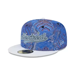 Caps* Montreal Expos Wave Fill 59FIFTY Fitted Hat - KTGCaps - Baseball caps for various teams, purchased online at a discount