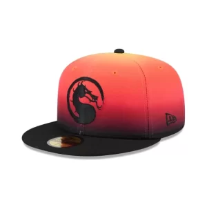 Caps* Mortal Kombat Klassic Red 59FIFTY Fitted Hat - KTGCaps - Baseball caps for various teams, purchased online at a discount