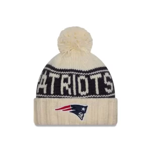 Caps* New England Patriots 2024 Cold Weather Chrome Pom Knit Hat - KTGCaps - Baseball caps for various teams, purchased online at a discount