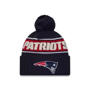 Caps* New England Patriots 2024 Cold Weather Sport Pom Knit Hat - KTGCaps - Baseball caps for various teams, purchased online at a discount