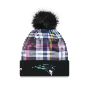 Caps* New England Patriots 2024 Crucial Catch Womens Pom Knit Hat - KTGCaps - Baseball caps for various teams, purchased online at a discount