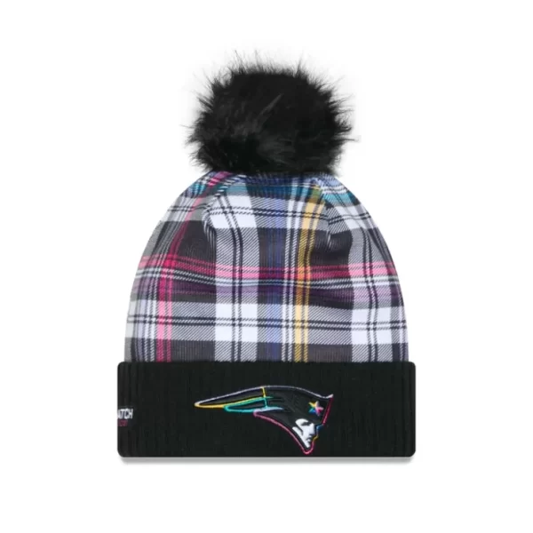 Caps* New England Patriots 2024 Crucial Catch Womens Pom Knit Hat - KTGCaps - Baseball caps for various teams, purchased online at a discount