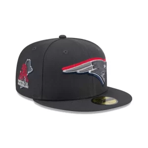Caps* New England Patriots 2024 Draft Gray 59FIFTY Fitted Hat - KTGCaps - Baseball caps for various teams, purchased online at a discount