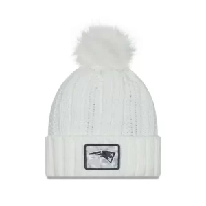 Caps* New England Patriots 2024 Salute to Service Womens Pom Knit Hat - KTGCaps - Baseball caps for various teams, purchased online at a discount