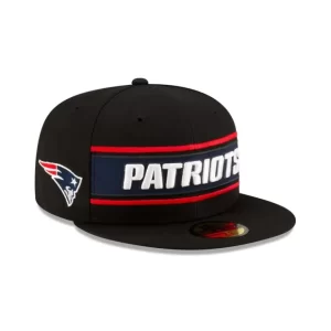 Caps* New England Patriots 2024 Sideline Black 59FIFTY Fitted Hat - KTGCaps - Baseball caps for various teams, purchased online at a discount