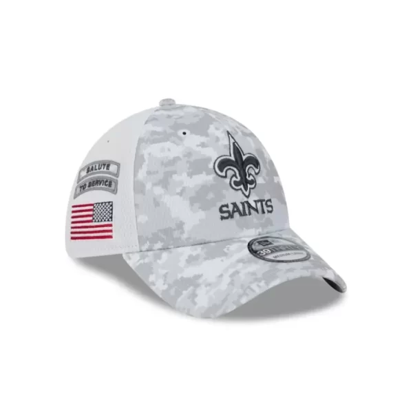Caps* New Orleans Saints 2024 Salute to Service 39THIRTY Stretch Fit Hat - KTGCaps - Baseball caps for various teams, purchased online at a discount