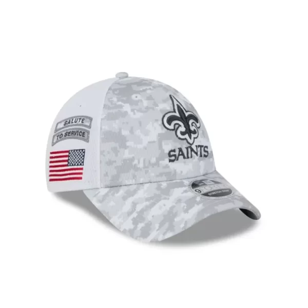 Caps* New Orleans Saints 2024 Salute to Service 9FORTY StretchSnap Hat - KTGCaps - Baseball caps for various teams, purchased online at a discount