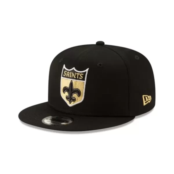 Caps* New Orleans Saints Black 9FIFTY Snapback Hat - KTGCaps - Baseball caps for various teams, purchased online at a discount