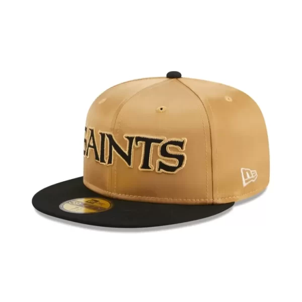 Caps* New Orleans Saints Satin 59FIFTY Fitted Hat - KTGCaps - Baseball caps for various teams, purchased online at a discount