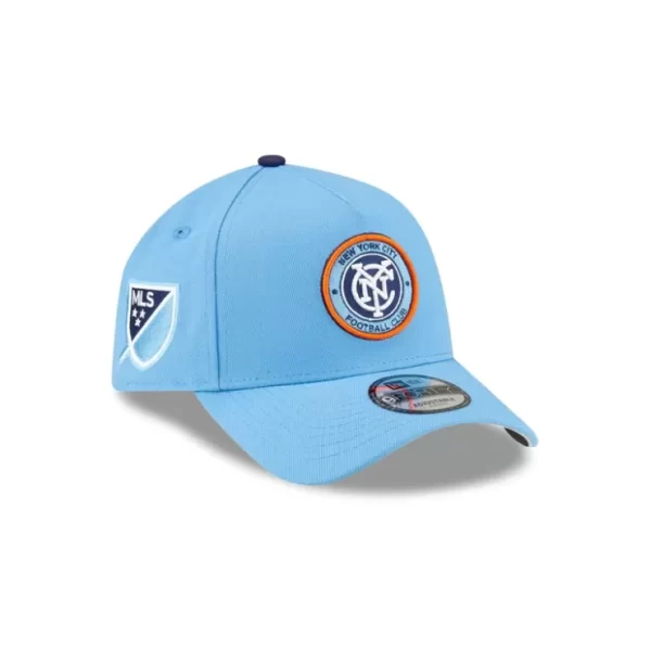 Caps* New York City FC 2024 MLS Kickoff 9FORTY AFrame Snapback Hat - KTGCaps - Baseball caps for various teams, purchased online at a discount
