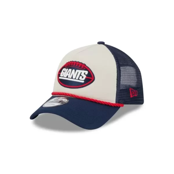 Caps* New York Giants 2024 Historic Sideline 9FORTY AFrame Snapback Hat - KTGCaps - Baseball caps for various teams, purchased online at a discount