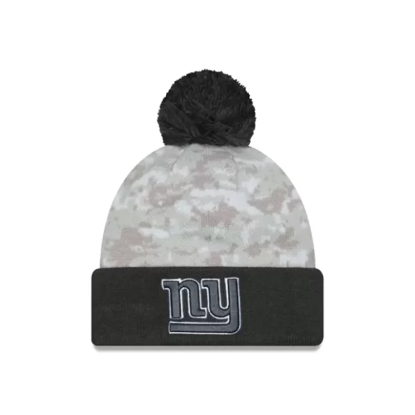 Caps* New York Giants 2024 Salute to Service Pom Knit Hat - KTGCaps - Baseball caps for various teams, purchased online at a discount