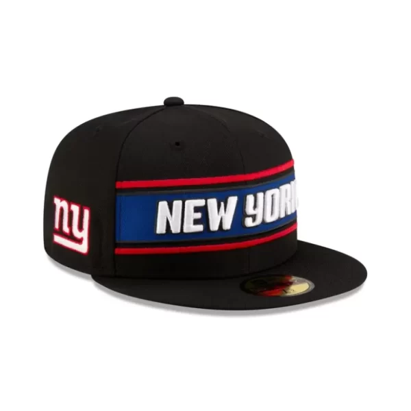Caps* New York Giants 2024 Sideline Black 59FIFTY Fitted Hat - KTGCaps - Baseball caps for various teams, purchased online at a discount