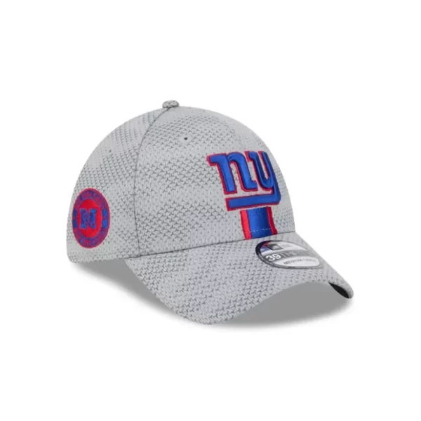 Caps* New York Giants 2024 Sideline Gray 39THIRTY Stretch Fit Hat - KTGCaps - Baseball caps for various teams, purchased online at a discount