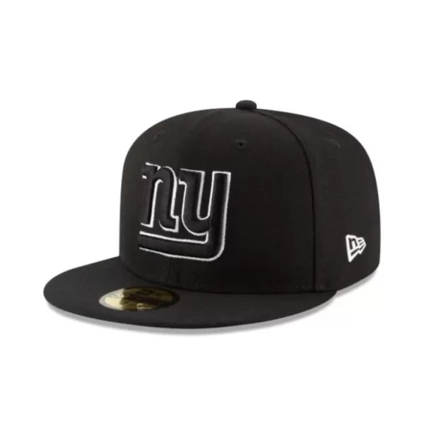 Caps* New York Giants Black amp White 59FIFTY Fitted Hat - KTGCaps - Baseball caps for various teams, purchased online at a discount