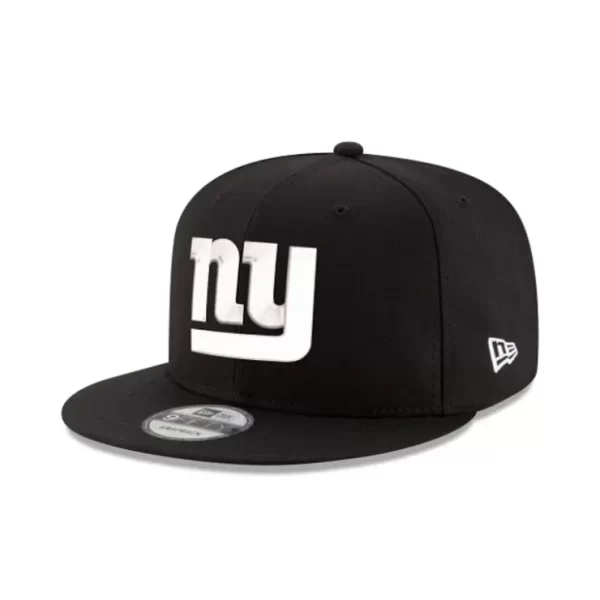 Caps* New York Giants Black and White 9FIFTY Snapback Hat - KTGCaps - Baseball caps for various teams, purchased online at a discount