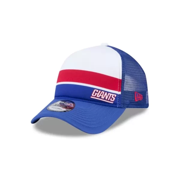 Caps* New York Giants Color Block 9FORTY AFrame Trucker Snapback Hat - KTGCaps - Baseball caps for various teams, purchased online at a discount