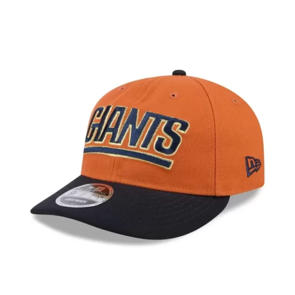 Caps* New York Giants Gold Wood Retro Crown 9FIFTY Snapback Hat - KTGCaps - Baseball caps for various teams, purchased online at a discount