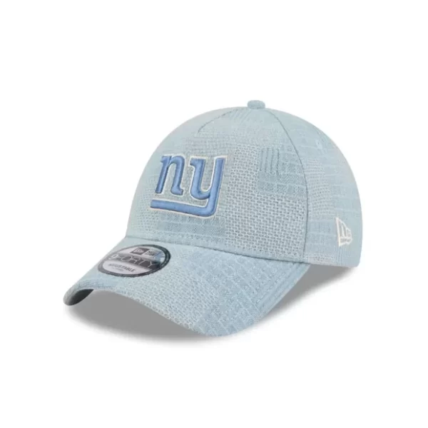 Caps* New York Giants Logo Essentials Denim 9FORTY AFrame Snapback Hat - KTGCaps - Baseball caps for various teams, purchased online at a discount