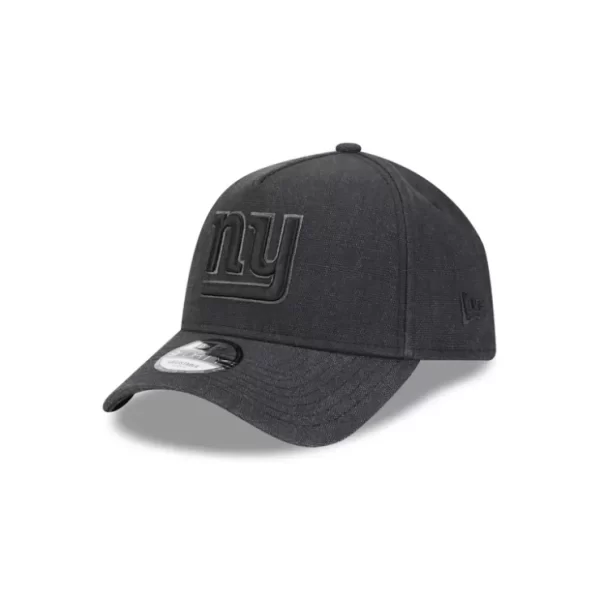Caps* New York Giants Logo Essentials Black 9FORTY AFrame Snapback Hat - KTGCaps - Baseball caps for various teams, purchased online at a discount