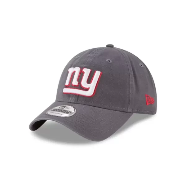 Caps* New York Giants NFL Core Classic Graphite 9TWENTY Adjustable - KTGCaps - Baseball caps for various teams, purchased online at a discount