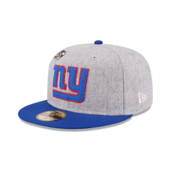 Caps* New York Giants 70th Anniversary Gray 59FIFTY Fitted Hat - KTGCaps - Baseball caps for various teams, purchased online at a discount