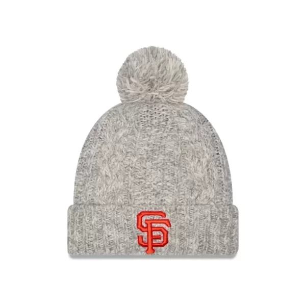 Caps* San Francisco Giants Shimmer Pom Knit Hat - KTGCaps - Baseball caps for various teams, purchased online at a discount